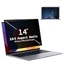 14 Inch Laptop Privacy Screen Filter for 16:9 Monitors, Removable