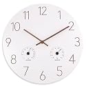 14 Inch Wood Wall Clock Retro Wooden Wall Clocks Battery Operated