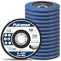 14 Pack Zirconia Flap Discs 4 1/2 for Angle Grinder 60 Grit
