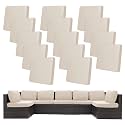 14 Pcs Outdoor Cushion Covers, Patio Sofa Cushion Covers Replacement