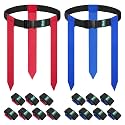 14-Player Flag Football Belts with 42 Flags For Kids, Youth & Adult