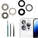 14 Pro/14 Pro Max Back Rear Camera Lens Glass Replacement for iPhone 14 Pro for iPhone 14 Pro Max Camera Glass Replacement with Reparing Toolkits
