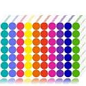 1400 PCS Colored Dot Stickers Round Color Coding Labels Classroom Must Haves, Circle Dots Labels Price Stickers Polka Circle Dot Stickers Label Stickers for Kids Office, Classroom Decor, Papers Etc