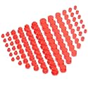 144 Pcs Plastic Caps and Plugs Kit for an-3 to AN-12 Fluid Lines Hoses
