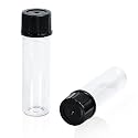 144PCS 2 Dram Clear Borosilicate Glass Liquid Sample Vials with Screw Caps