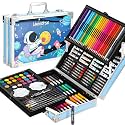 Kammateswara 145 Pieces Art Set For Kids in Drawing And Color Art kit | Space Themed Drawing & Painting Kit | Art & Craft Drawing Set Birthday Gift Toy for Boys & Girls with Crayons, Markers, Watercolors & Mor