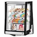 146L (5.2 Cu.Ft) Commercial Refrigerated Display Case, Countertop Refrigerator Merchandiser with Double-Layer Tempered Glass & LED Lighting, Adjustable Shelves Small Fridge for Cafe, Bakery, Restaura