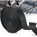 148Ft HVAC Duct Strap, Tight-Weave Nylon Duct Support Webbing, Heavy Duty Duct Hanging Strap for Flex Duct &amp; Ductwork, Resists Stretching/Tearing/Abrasion (148Ft,1pcs)