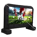 Hipicute 14Ft Inflatable Movie Projector Screen, Outdoor Movie Screen with Quiet Air Blower &amp; Storage Bag, Supports Front/Rear Projection, Easy Setup, Ideal for Home Theater, Movie Nights