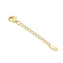 14k Gold 0.5"/1"/1.5"/2"/3" Necklace Bracelet Extender Chain, Necklace Extender Gold 14k, Durable Removable Gold Chain Extender, Gold Extension Chain for Necklace Anklet