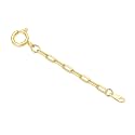 14k Gold 0.5"/1"/1.5"/2"/3" Necklace Bracelet Extender Chain, Necklace Extender Gold 14k, Durable Removable Gold Chain Extender, Gold Extension Chain for Necklace Anklet