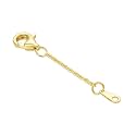 14k Gold 0.5"/1"/1.5"/2"/3" Necklace Bracelet Extender Chain, Necklace Extender Gold 14k, Durable Removable Gold Chain Extender, Gold Extension Chain for Necklace Anklet