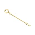 14k Gold 0.5"/1"/1.5"/2"/3" Necklace Bracelet Extender Chain, Necklace Extender Gold 14k, Durable Removable Gold Chain Extender, Gold Extension Chain for Necklace Anklet