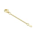 14k Gold 0.5"/1"/1.5"/2"/3" Necklace Bracelet Extender Chain, Necklace Extender Gold 14k, Durable Removable Gold Chain Extender, Gold Extension Chain for Necklace Anklet