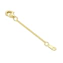 14k Gold 0.5"/1"/1.5"/2"/3" Necklace Bracelet Extender Chain, Necklace Extender Gold 14k, Durable Removable Gold Chain Extender, Gold Extension Chain for Necklace Anklet