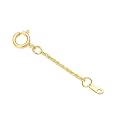 14k Gold 0.5"/1"/1.5"/2"/3" Necklace Bracelet Extender Chain, Necklace Extender Gold 14k, Durable Removable Gold Chain Extender, Gold Extension Chain for Necklace Anklet