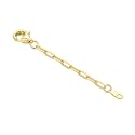 14k Gold 0.5"/1"/1.5"/2"/3" Necklace Bracelet Extender Chain, Necklace Extender Gold 14k, Durable Removable Gold Chain Extender, Gold Extension Chain for Necklace Anklet