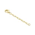 14k Gold Necklace &amp; Bracelet Extender Chain, Adjustable Extension Chain for Necklace &amp; Anklet