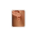 14K Gold Plated Drop Earrings for Women, Geometric Hoop