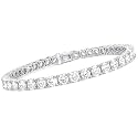 14K Gold and Silver 1 Ct to 20 Ct Lab Grown Diamond Tennis Bracelet