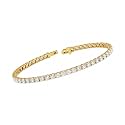 14K Gold and Silver 1 Ct to 20 Ct Lab Grown Diamond Tennis Bracelet