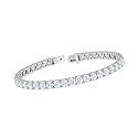 14K Gold and Silver 1 Ct to 20 Ct Lab Grown Diamond Tennis Bracelet