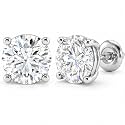 14K Lab Grown Diamond Solitaire Stud Earrings