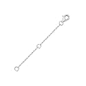 14K Solid Gold Necklace Extender with Lobster Clasp Real Gold Bracelet Extender 1 2 3 Inch Durable Removable Adjustable Chain Gold Anklets Extension for Women 1" 2" 3"