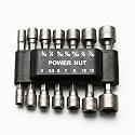 TMAX 14p Imperial &amp; Metric No Magnetic Nutsetter Nut Driver 1/4" Shank Cr-V