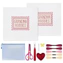 14Pcs Grandma Hobbies 18 Mesh Needlepoint Canvas Kit for Beginners Adults
