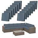 14Pcs Outdoor Cushion Covers Stretch Patio Cushion Cover Sofa Cushion Cover
