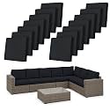 14Pcs Outdoor Cushion Covers Stretch Patio Cushion Cover Sofa Cushion Cover