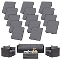14PCS Patio Cushion Covers.Patio Furniture Couch SeatSlipcovers