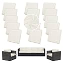 14PCS Patio Cushion Covers.Patio Furniture Couch SeatSlipcovers