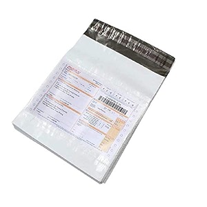 ragi packaging 14x18 plain temper proof courier bag pod 60 micron with document pouch pack of 50