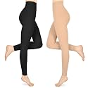 15-20mmHg Compression Pantyhose Stockings for Women &amp; Men, 2 Pairs