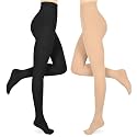 15-20mmHg Compression Pantyhose Stockings for Women &amp; Men, 2 Pairs