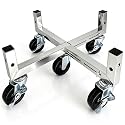 15"-27" Fire Pit Stand with Wheels for Solo Stove Bonfire Ranger Yukon
