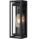 15" Outdoor Wall Lights, Black Exterior Lighting Fixtures