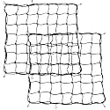 15"x15" Motorcycle Cargo Net, Stretches to 30"x30", Heavy Duty Elastic Bungee Luggage Holder for Helmets, Tank & Seat with 6 Strong Hooks (Black, Pack of 2)