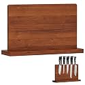 15.4" Magnetic Knife Block, Double Sided Knife Holder Acacia Wood