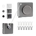 15.7Ft Retractable Clothesline Indoor an Anti-sag Retractable Clothesline Outdoor,Laundry Line Wall Mounted Stainless Steel Wire Laundry, with 12 Clip(Gray)