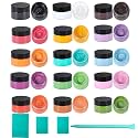 15 Chalk Paste and 4 Chalk Paste Mini Squeegees, Ink Paste Sets for Stencils, Screen Printing Paint for Drawing on Chalkboards, T-Shirts, DIY Home Decor