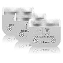15# Dog Grooming Ceramic Blades,Compatible with Andis,Oster A5,Wahl KM10
