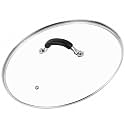 15 Inch Tempered Glass Lid for Lodge Skillets, Dutch Ovens &amp; Pans - Universal Fit for 15 Inch Cookware - Oven &amp; Dishwasher Safe up to 400°F - with Steam Vent &amp; Ergonomic Handle