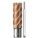 15 mm Diameter. Annular Cutters CARBIDE COATED in High Speed Steel. HSS Annular Core Cutter Carbide Coated GOLD Color. Cutting Length 55mm. Broach Core Cutting Tool.