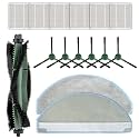 (15 Pack) Roomba 104 Replacement Parts Compatible with iRobot Roomba 104, 105 Combo, Y0140, Q0120, Y0110, Q011, Q0520 Robot Vacuum, 1 Roller Brushes, 2 Mop Pads, 6 HEPA Filters, 6 Side Brushes