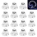 15 Pack T3 LED Dash Bulbs, 8mm Base 3030 SMD LED Instrument Cluster Light Replacement for Automotive HVAC AC Heater Panel Gauge Shift Indicator Map Dome (Blue Light)