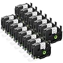 15-Pack TZe-241 TZe241 Replace for Brother P Touch TZe TZ Tape 18mm 0.7