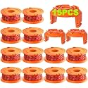 15 Pack (WA0010) Trimmer Spool Line for Worx, Replacement Weed Eater String